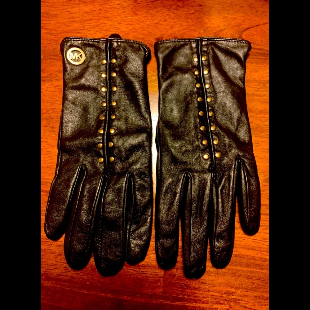 Michael Kors Leather Gloves